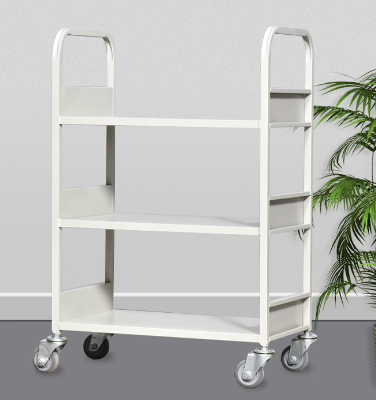 Three-Tier Flat Book Cart