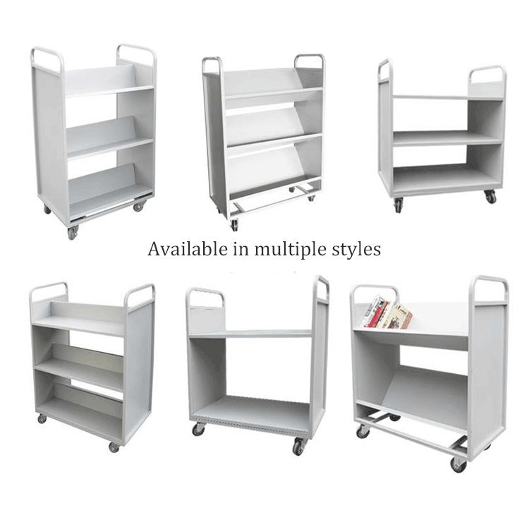 Two-Tier Flat Book Cart