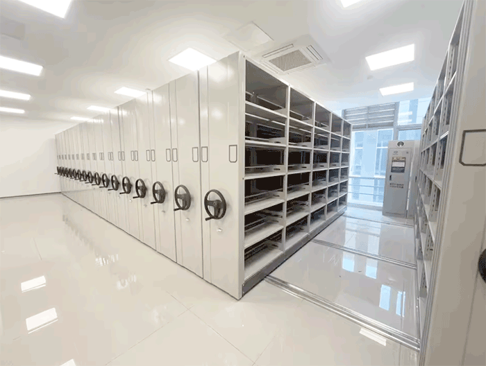 high-density mobile shelving