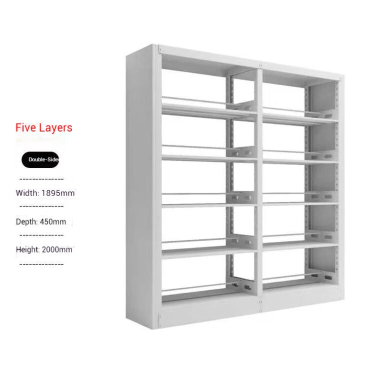 Public Cultural Center Library Bookshelf – Open Style Stable Construction | Long-Term Use Library Shelving