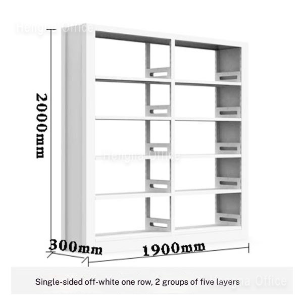 Juntuo high-density steel library shelving dimensions: 2000mm height, 1900mm width, 300mm depth.