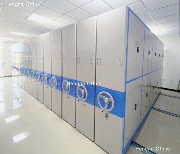 Professional Manual Mobile Shelving for Large-Scale Document Centers & Repositories