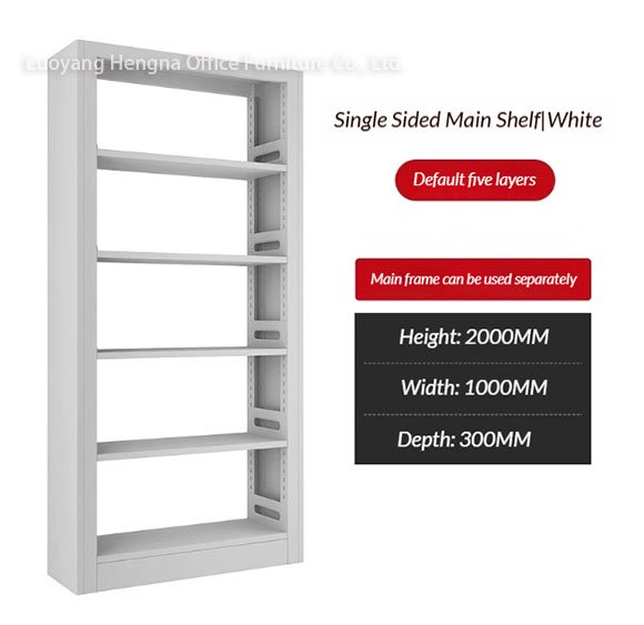 Library Storage Steel Bookshelf Anti-Tipping Safety 79″ H 5-Tier School Wholesale Supplier