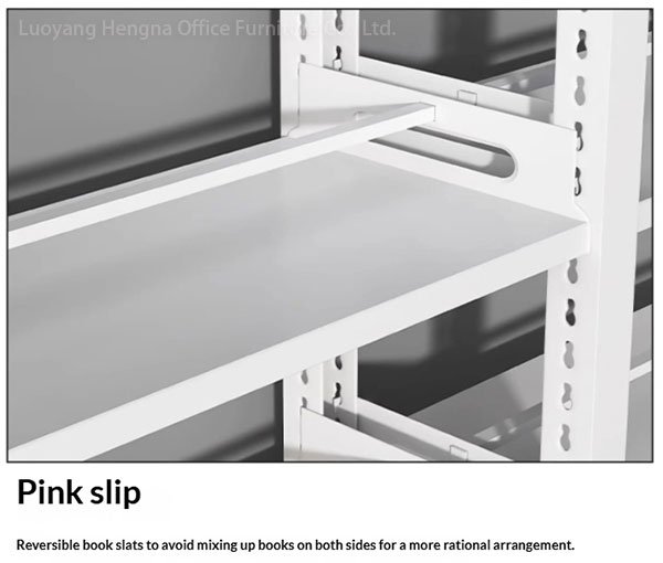 Classroom Furniture Light Wood Steel Bookcase KD Pack Knock Down Easy Assembly School Rack Wholesale
