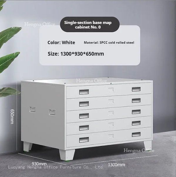 150kg Per Drawer Flat File Cabinet 5 Drawer Heavy Duty — Full Extension Slides, No Sag, Even After Years of Use A0 flat file cabinet 5 drawer cold rolled steel white finish full view 150kg Per Drawer Flat File Cabinet 5 Drawer Heavy Duty — Full Extension Slides, No Sag, Even After Years of Use