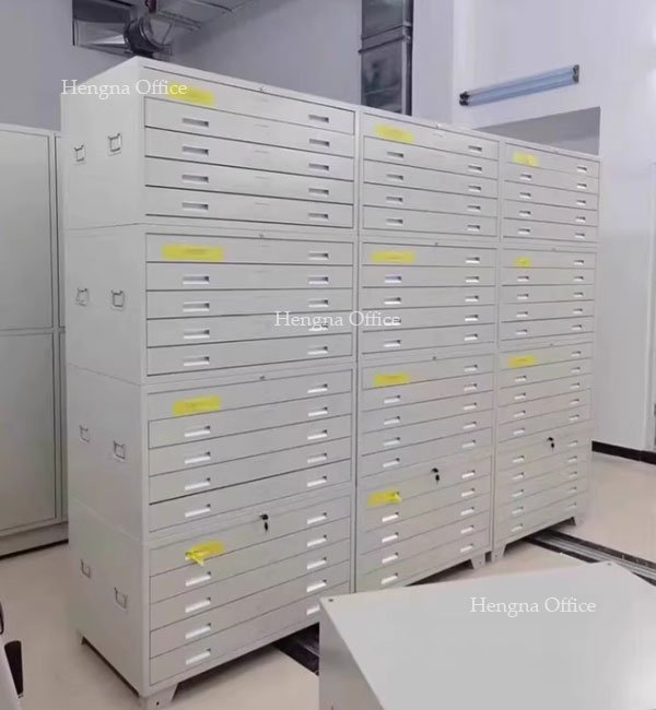 Best Flat File Cabinets for Architecture Firms: Top 5 Drawers for A0 Drawings in 2026 Steel flat file cabinet for A0 drawings with 5 drawers and central lock